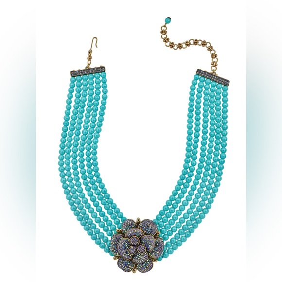 Heidi Daus Jewelry - HEIDI DAUS® "Petal Profusion" Beaded Crystal Floral Necklace